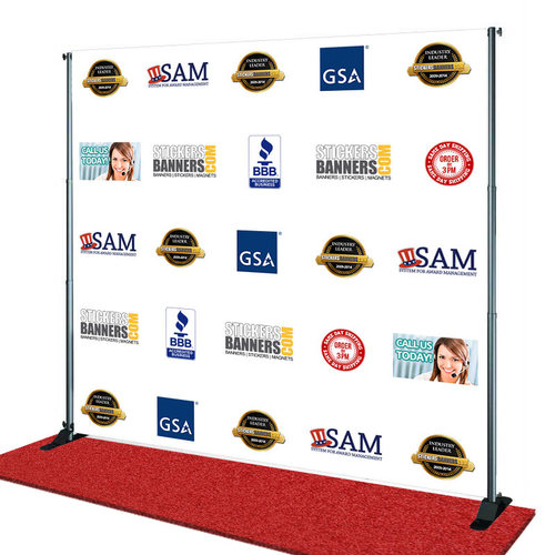 GSA, SAM, and BBB Accredited Step and Repeat Banner from StickersBanners