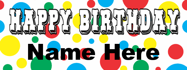 Birthday Banner Design - balloons-red